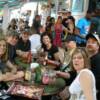    The Krewe catches a bite @ "Mango's" in South Beach Friday before the game... 